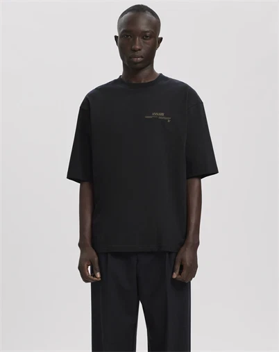 ANNARR - ANROkholm Logo T-Shirt - Dark Navy